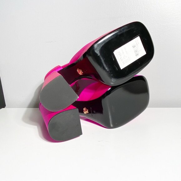 NWT VERSACE Medusa Aevitas Satin Single Platform Pumps Size 38 - Picture 6 of 9